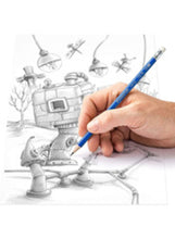 Load image into Gallery viewer, Staedler Norrica 122 Pencil W/Eraser 12PCS/PKT 122-HB