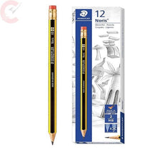 Load image into Gallery viewer, Staedler Norrica 122 Pencil W/Eraser 12PCS/PKT 122-HB