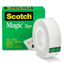 Load image into Gallery viewer, 3M Scotch Magic Tape 810, 3/4&quot; x 36 yards (12Pcs)
