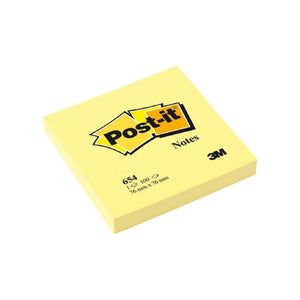 3M POST IT-654 3X3 5 Pack Coloured