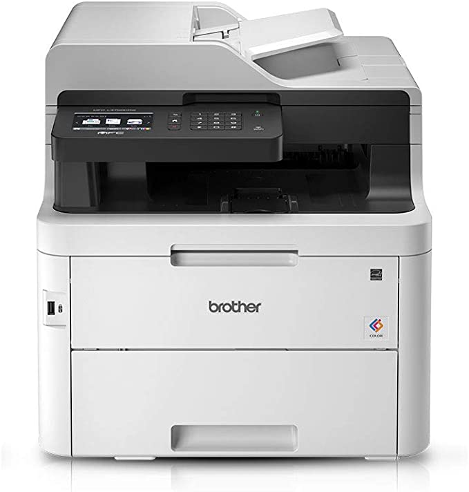 Brother Wireless All in One Printer, MFC-L3750CDW, with Advanced LED Color Laser Print, Duplex & Mobile Printing, High Yield Ink Toner