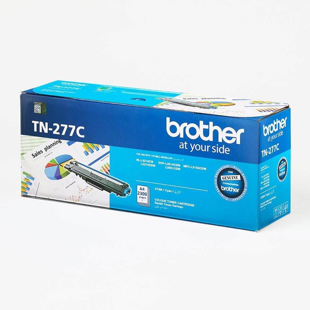 Brother TN-277 High Capacity Toner Cartridge for HL-L3270CDW DCP-L3551CDW (Cyan)