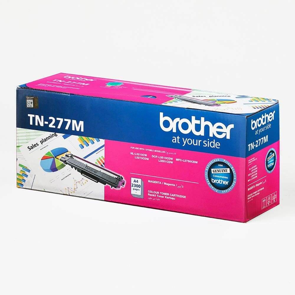Brother TN-277 High Capacity Toner Cartridge for HL-L3270CDW DCP-L3551CDW (Magenta)