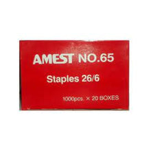 Load image into Gallery viewer, Amest No. 65 Stapler Pin - 26/6 (pkt/20pc)
