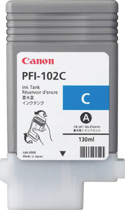 Canon PFI-102 Cyan Ink Cartridge