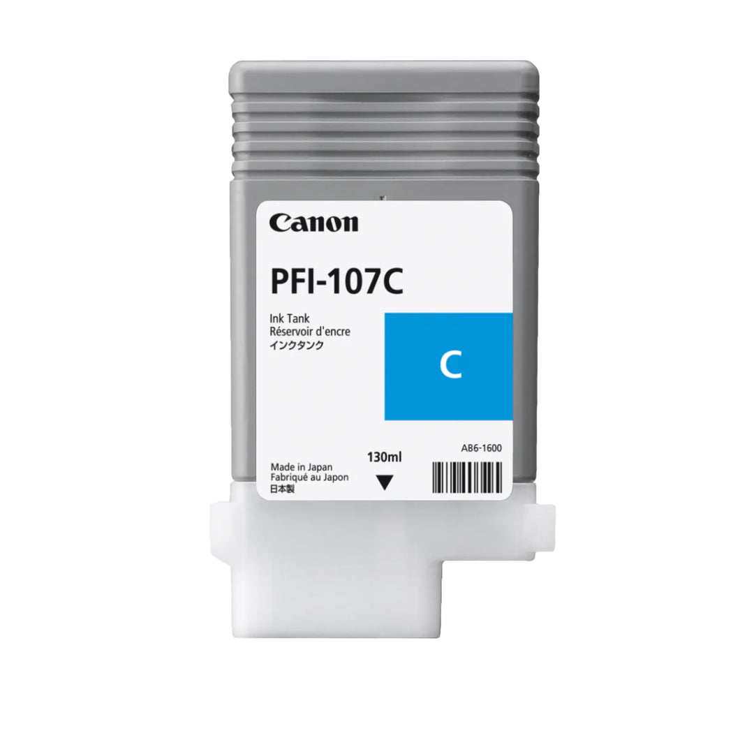 Canon PFI-107 Cyan Ink Cartridge