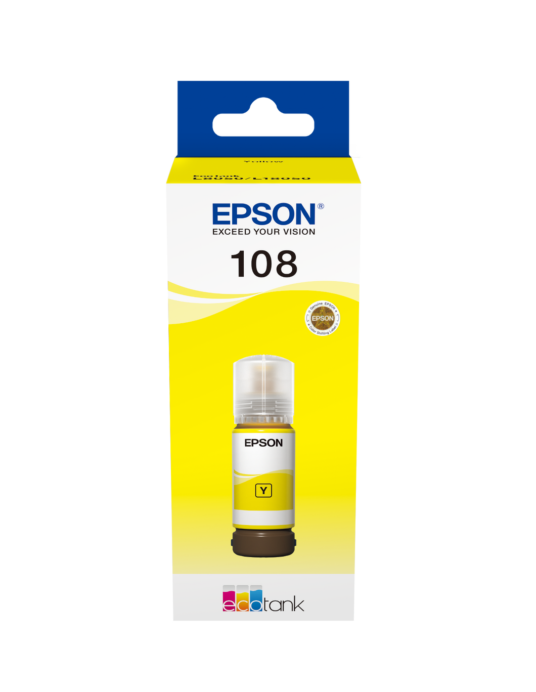 Epson 108 EcoTank Yellow ink bottle