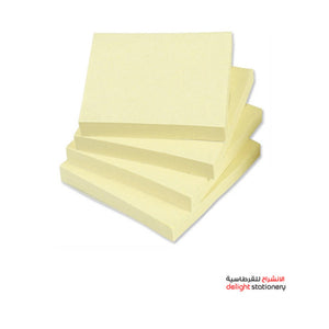 FIS Sticky Note, Colour Yellow, Size 3 x 3 Inch, 100 Sheets, Quantity per Pack 12