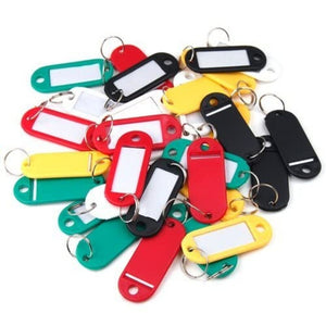 Modest 100-Piece Plastic Key Chains, Multicolour