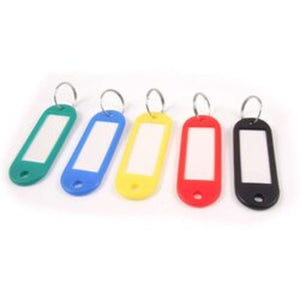 Modest 100-Piece Plastic Key Chains, Multicolour