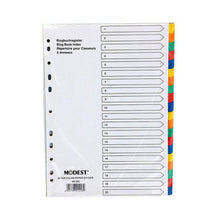 Load image into Gallery viewer, Modest Paper Divider 1-20 Colour with Number Set, A4 Size, Multicolour
