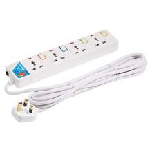 Load image into Gallery viewer, Narken NK-E104 4-Way Extension Cord 13A, 3m
