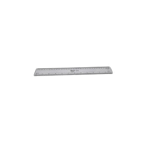 Omega Plastic 12"/30cm, Transparent Ruler 1Pc