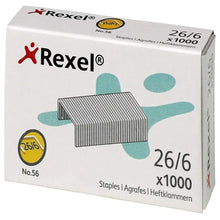 Load image into Gallery viewer, Rexel No 56 Staple Pin - 26/6, 1000 Pins
