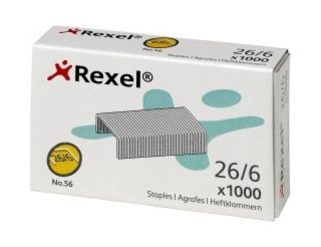 Rexel No 56 Staple Pin - 26/6, 1000 Pins