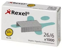 Load image into Gallery viewer, Rexel No 56 Staple Pin - 26/6, 1000 Pins
