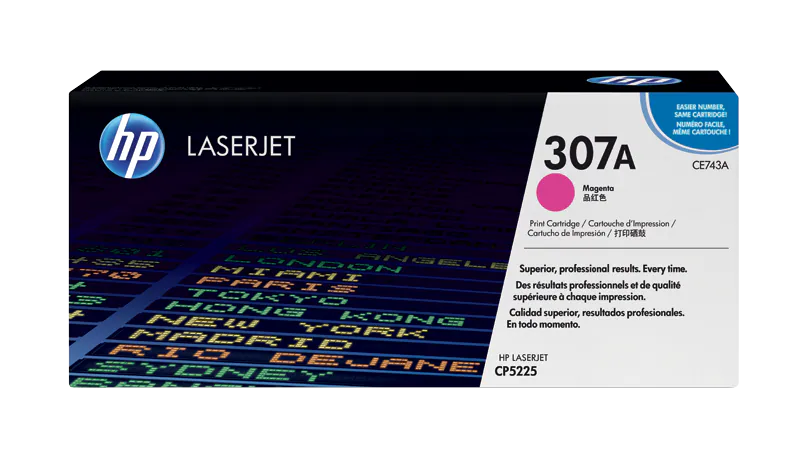 HP 307A Magenta Original LaserJet Toner Cartridge (CE743A)