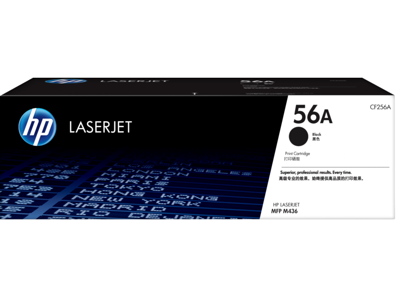 HP 56A Black Original LaserJet Toner Cartridge (CF256A)