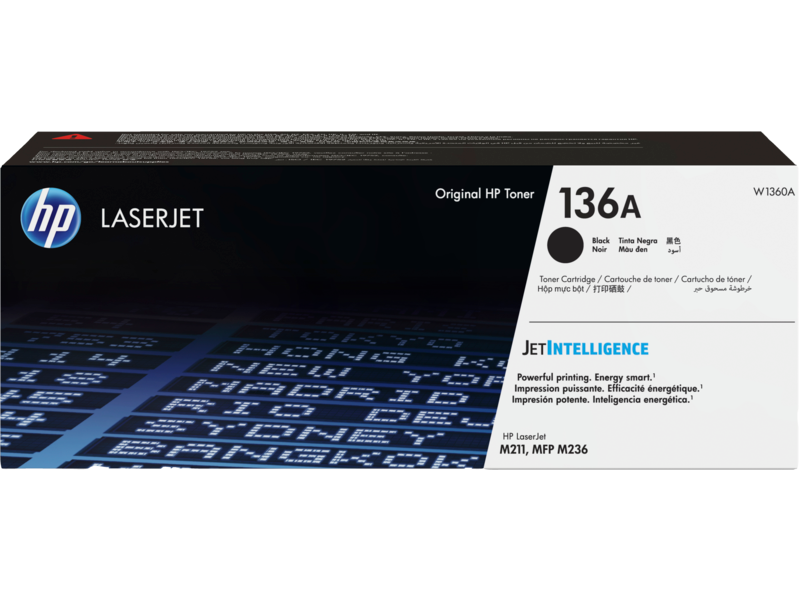 HP 136A Black Original LaserJet Toner Cartridge (W1360A)