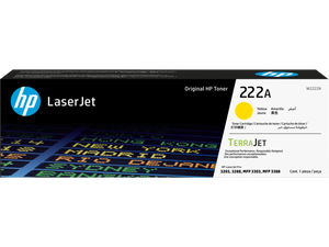 HP 222A Yellow Original LaserJet Toner Cartridge (W2222A)