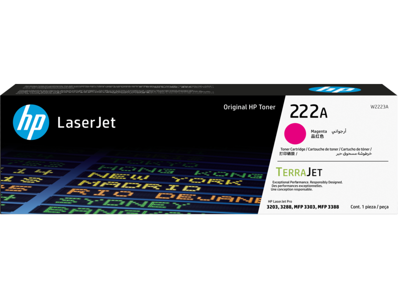 HP 222A Magenta Original LaserJet Toner Cartridge (W2223A)