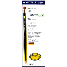 Load image into Gallery viewer, Staedtler Noris HB-2 Eraser Tip Pencils Multicolour 12 PCS
