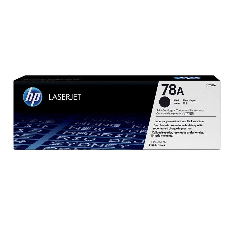 HP 78A Black Original LaserJet Toner Cartridge (CE278A)