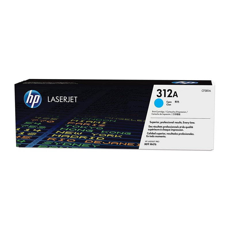 HP 312A Cyan Original LaserJet Toner Cartridge (CF381A)