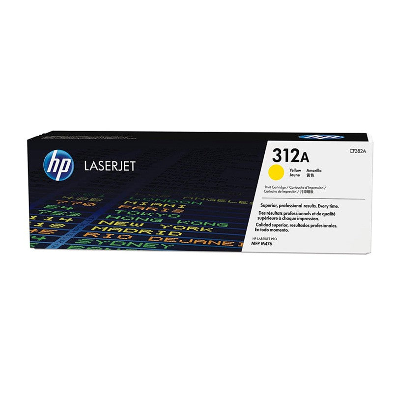 HP 312A Yellow Original LaserJet Toner Cartridge (CF382A)