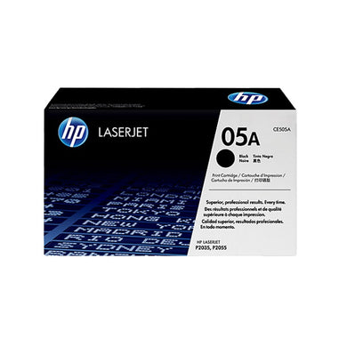 HP 05A Black Original LaserJet Toner Cartridge (CE505A)