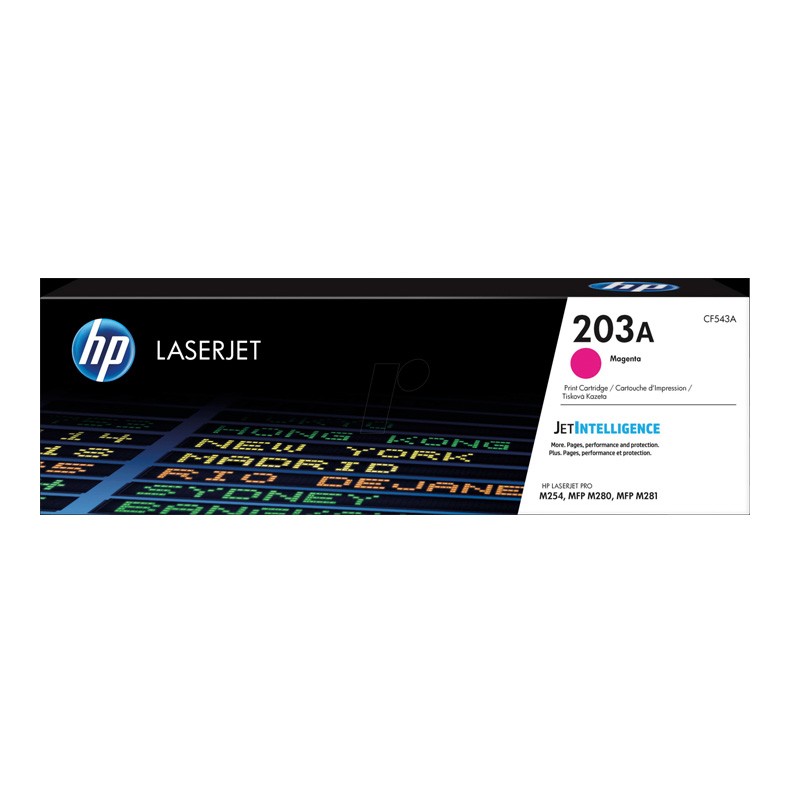 HP 203A Magenta Original LaserJet Toner Cartridge (CF543A)